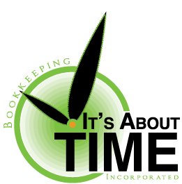 It's about time logo... Let us free you. Bookkeeping.